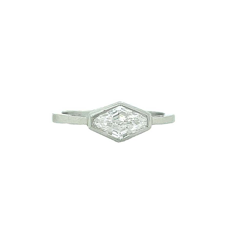 Hexagon Diamond Ring